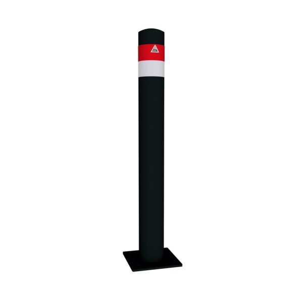 Black Line 102-90 teräspollari, pinta-asennus